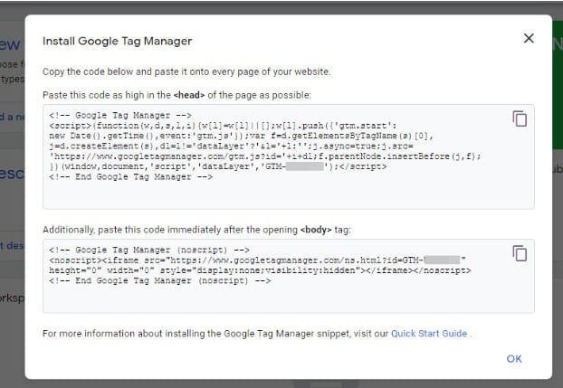 Setting up Google Tag Manager for schema purposes