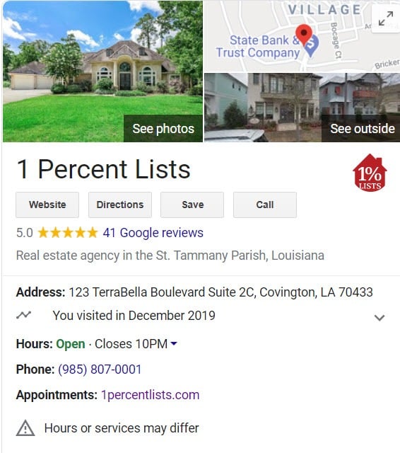 Google My Business for Discount real estate brokers