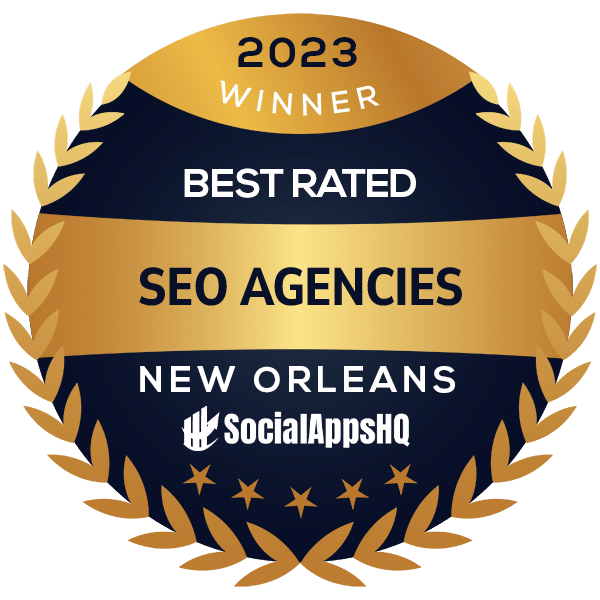 SocialAppsHQ winner of Best Rated SEO agencies in New Orleans - One Click SEO