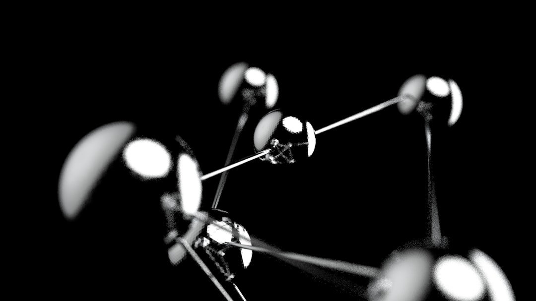 An abstract representation of a knowledge graph, showing glowing nodes connected by lines on a dark background, symbolizing structured data.