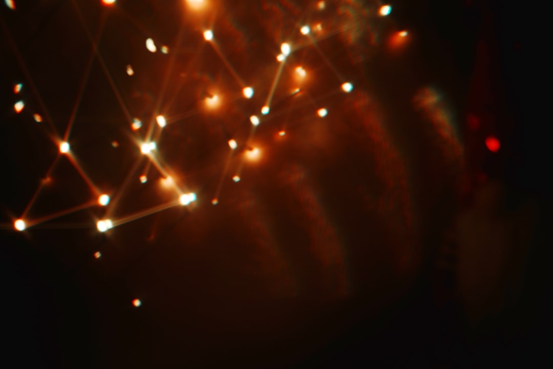 An abstract, high-tech image of interconnected glowing blue and purple lines forming a neural network or data web, visualizing the complexity of AI systems.
