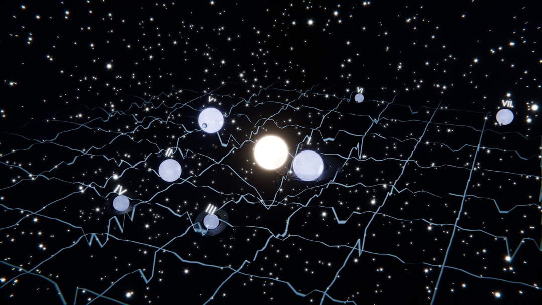 An abstract representation of a complex data network with a single glowing path, illustrating clarity and proof within a previously opaque system.
